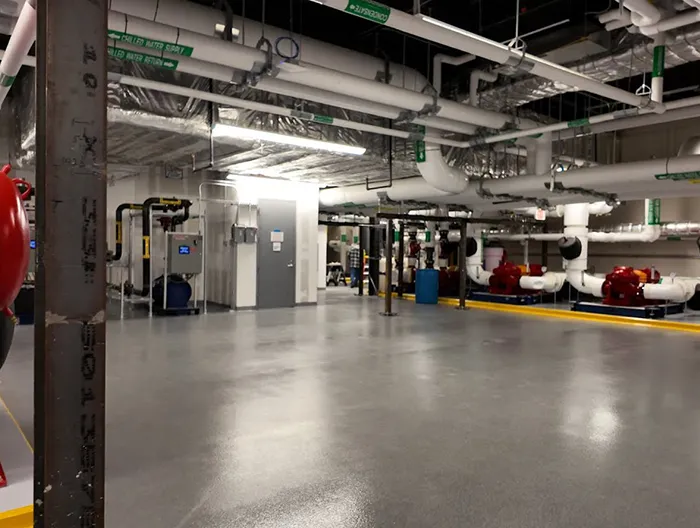 Waterproof Mechanical Room Floor Coatings, Donlon Coatings Inc, Penthouse Floor Coatings